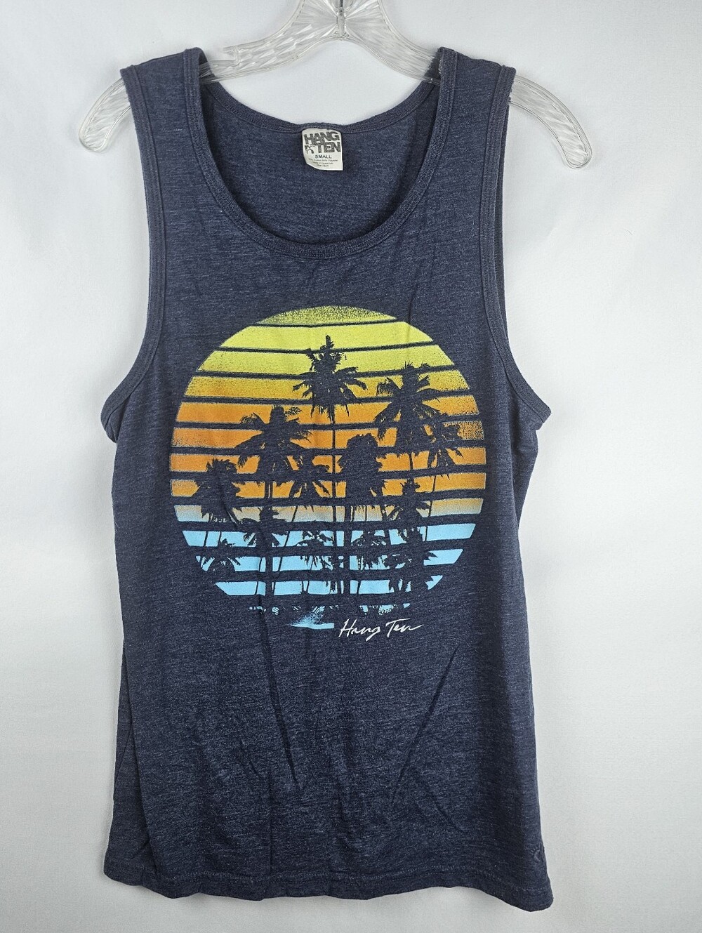 Hang Ten Relaxed Fit Retro Surf Tank Top Men's Sm Beach
